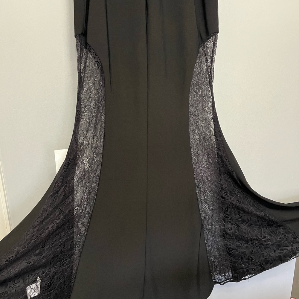 Gianni Bini Black Lace Panel Maxi Dress - Picture 2 of 6